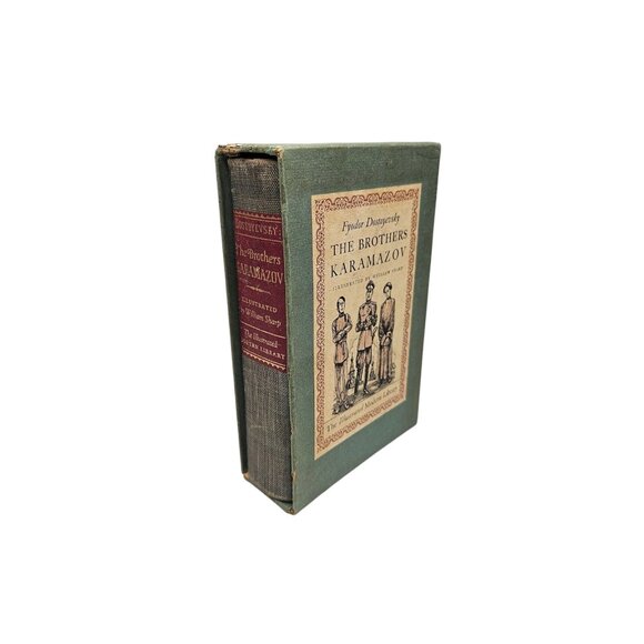 The Brothers Karamazov 1943 w/ Slipcase Dostoyevsky Illustrated Modern Library - Picture 1 of 16